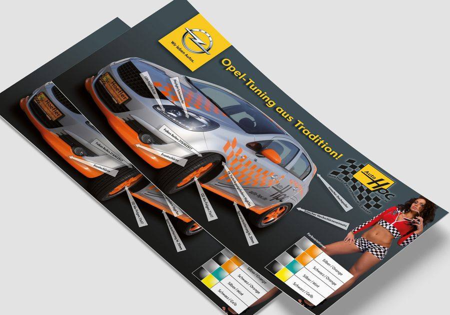 Opel Tuning — Flyer DIN lang