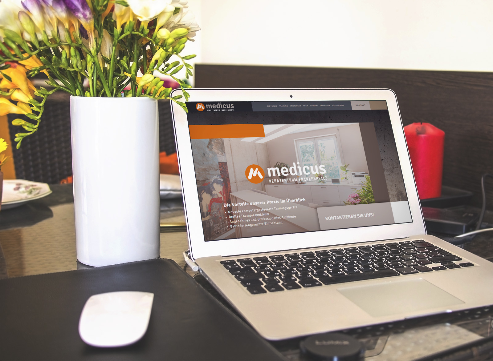 Rehazentrum medicus — Webdesign
