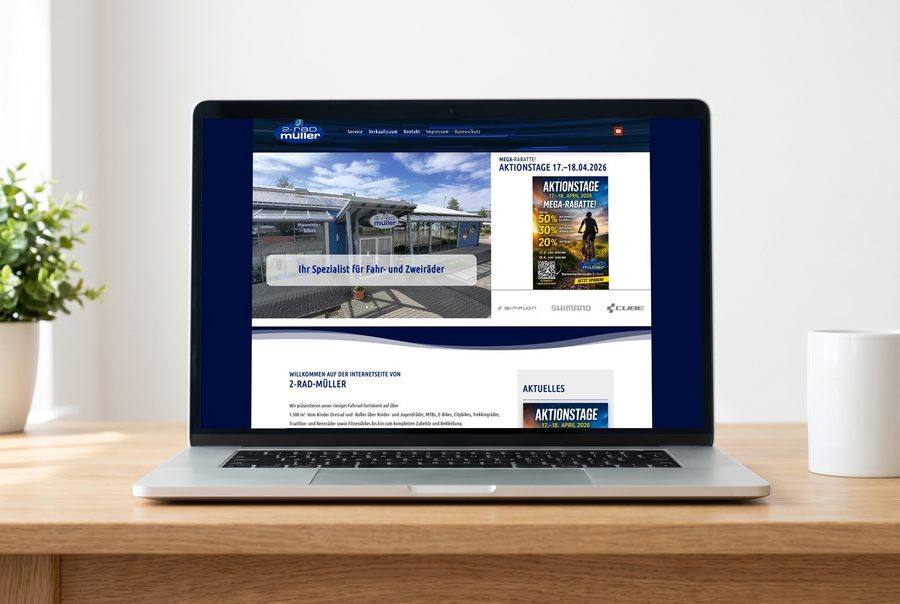 Webdesign für 2-Rad Müller
