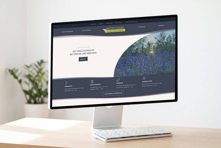 Webdesign für Bestattungen Wolfshöfer