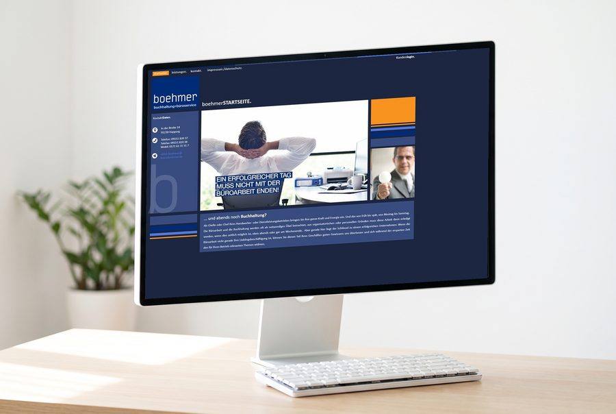 Webdesign für Büro Boehmer