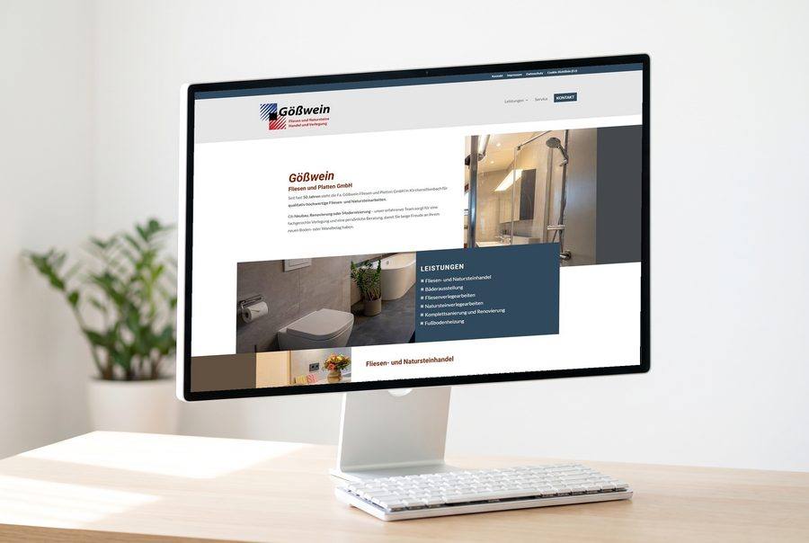 Webdesign für Fliesen Gößwein