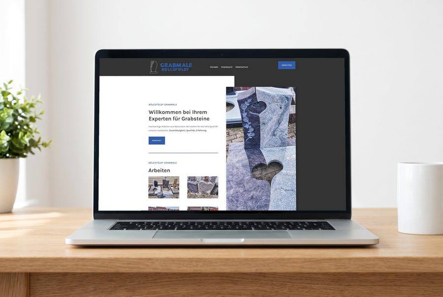 Webdesign für Grabmale Bölcsföldy