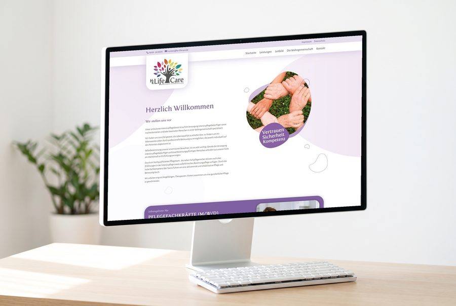 Webdesign für LifeCare
