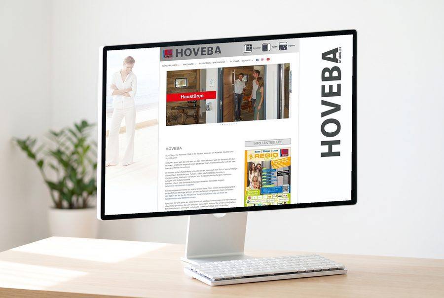 Webdesign für HOVEBA Bauelemente