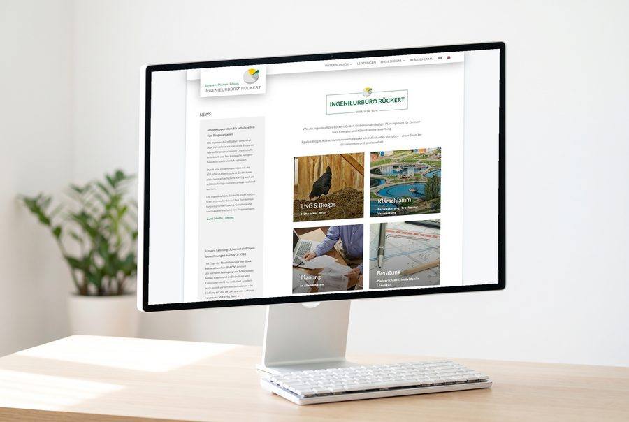 Webdesign für Ingenieurbüro Rückert