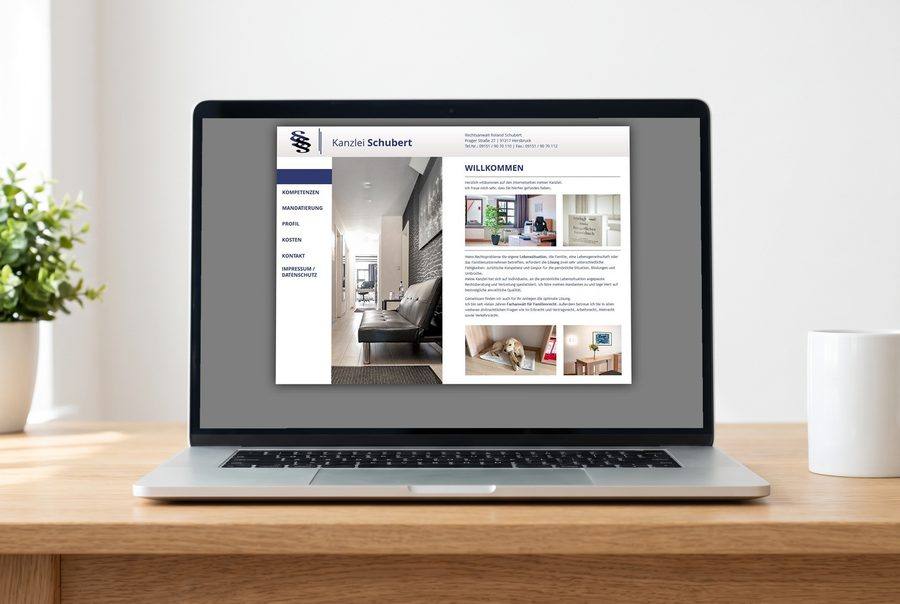Webdesign für Kanzlei Schubert