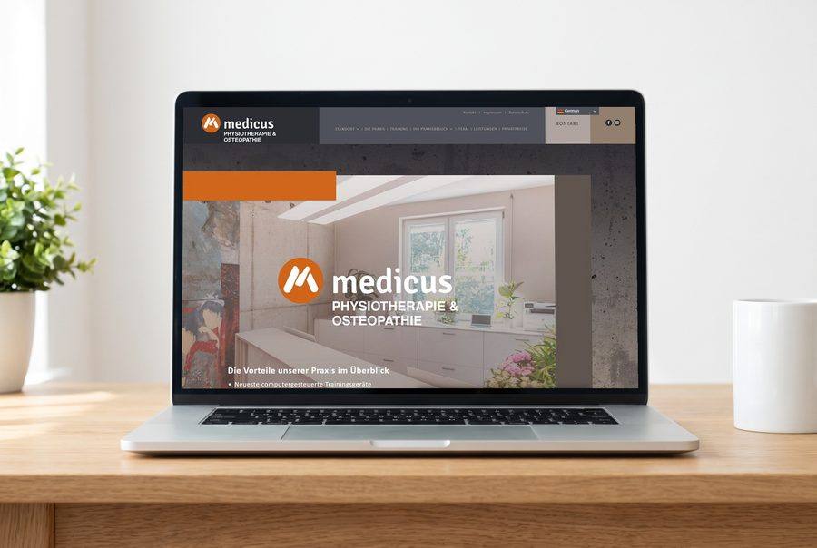 Webdesign für medicus Physiotherapie