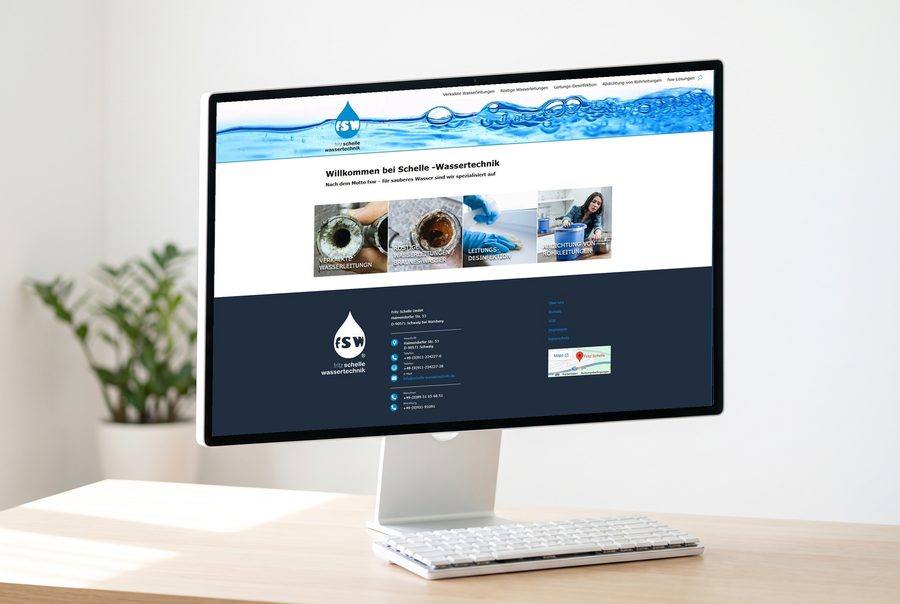 Webdesign für Schelle Wassertechnik