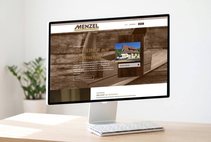 Webdesign für Schreinermeister Menzel