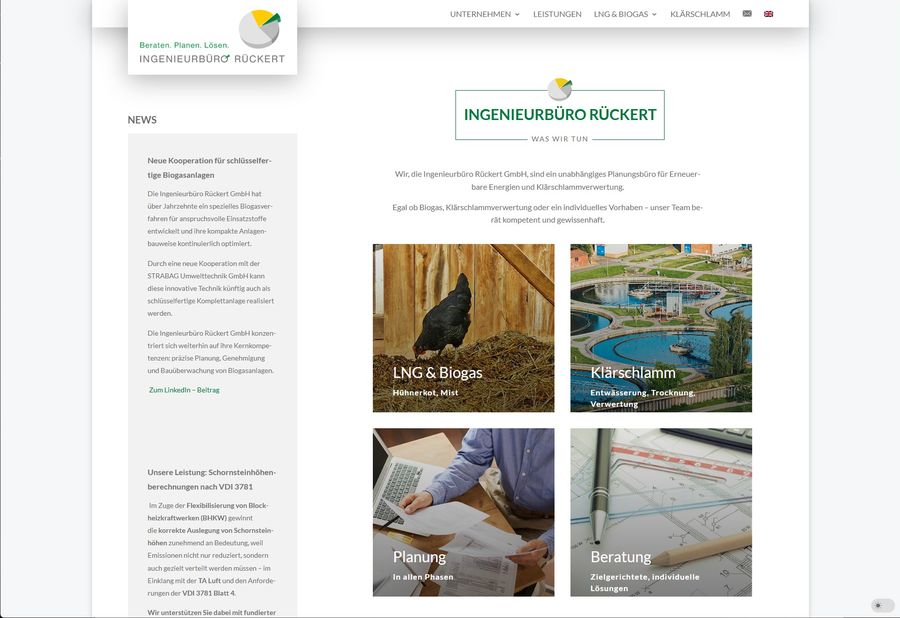 Webdesign für Ingenieurbüro Rückert