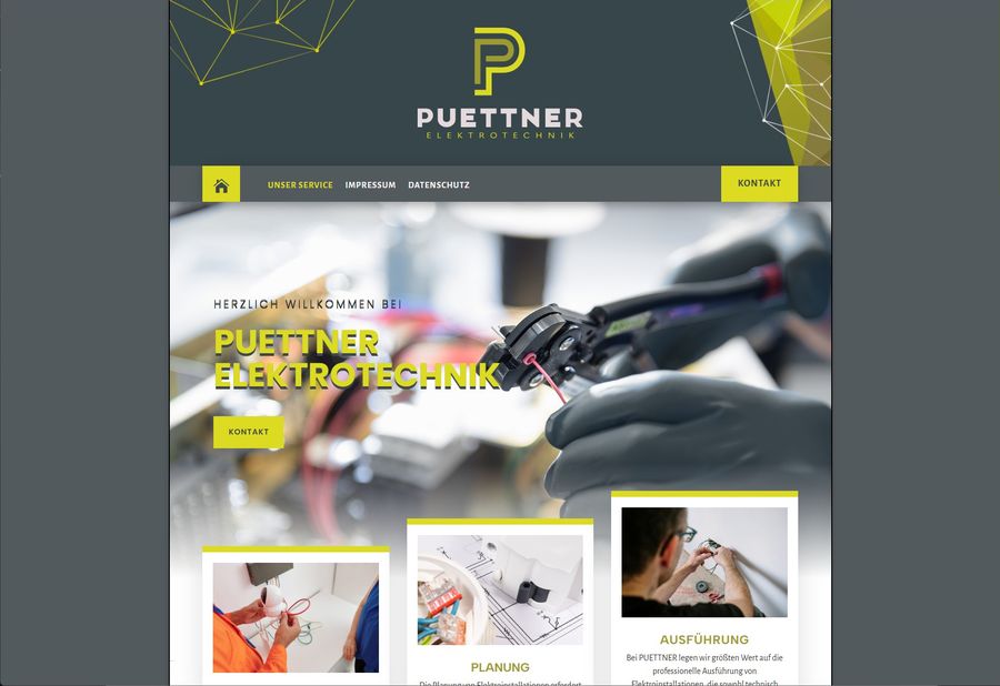 Webdesign für Püttner Elektrotechnik